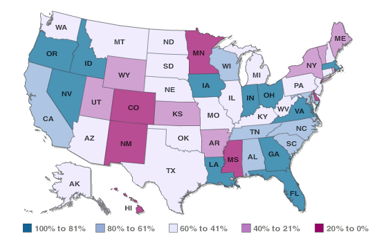 K-12 scorecard by state for computer science instruction