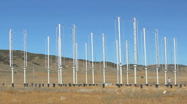 Caltech vertical-axis wind turbines.