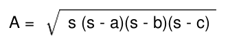 Heron's Equation
