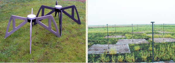 LOFAR high-band and low-band antennae