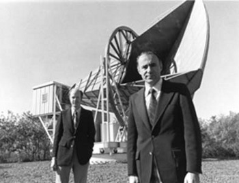 Robert Wilson and Arno Penzias at Crawford Hill, New Jersey