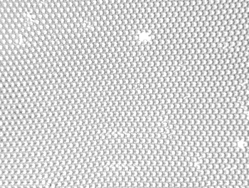 Bubble raft showing an edge dislocation.