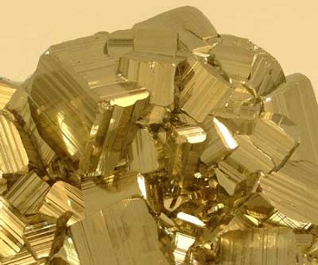 Pyrite crystals