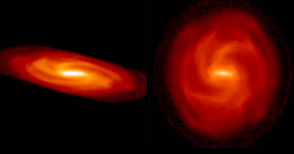 Simulation of dark matter in the Milky Way