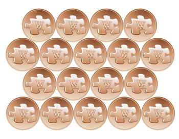 Lattice packing of pennies in a plane