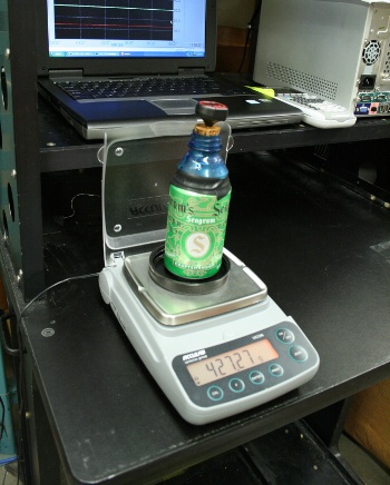 A beer can under test