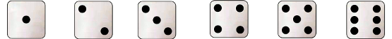 Six die faces