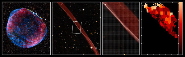 Shock wave of supernova SN 1006