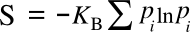 Boltzmann-Gibbs entropy equation