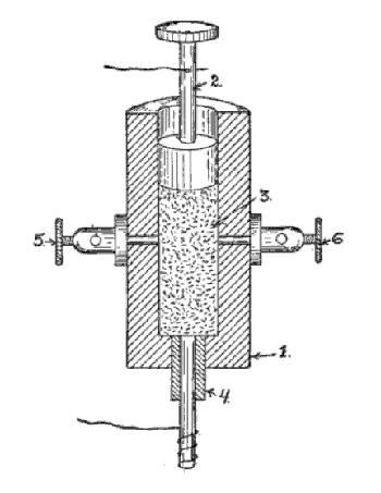 Diagram of a Branly coherer