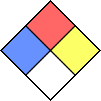 NFPA-704 label (blank).