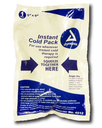 Ammonium nitrate cold pack