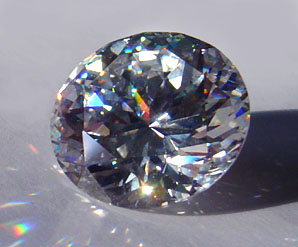 Cubic zirconia gemstone