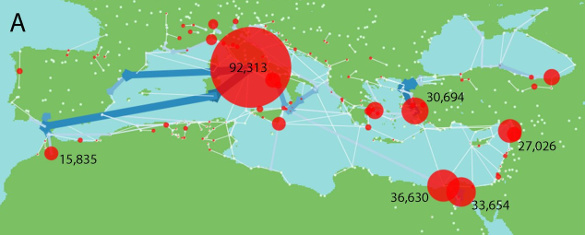 Virtual water imports in the Roman world