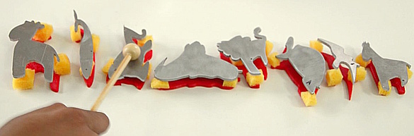 An animal xylophone (zoolophone, Columbia University)