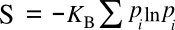 Boltzmann-Gibbs entropy equation