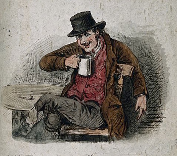 A Drunkard, Wellcome image V0018771
