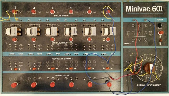 The Minivac 601, an electromechanical computer designed by Claude Shannon