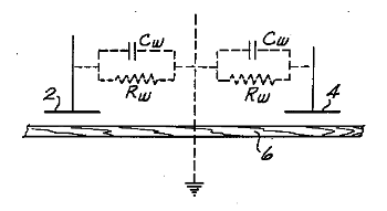 Fig. 4 of US Patent No. 4,580,233, 'Method of measuring moisture content of dielectric materials,' by Robert S. Parker and Frank C. Beall, April 1, 1986.