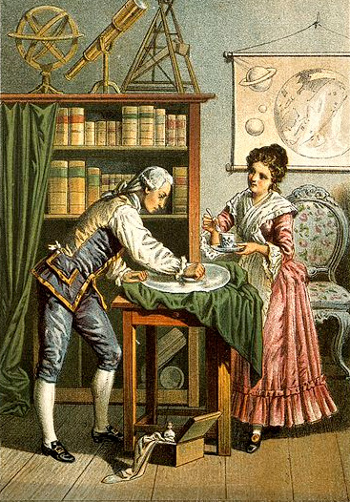William Herschel, discoverer of the planet, Uranus, and his sister, Caroline
