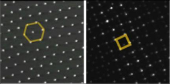 Hexagonal and square lattice arrays of magnetic particles in a dusty plasma