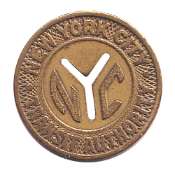 New York City Subway Token.