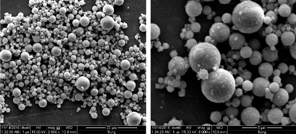 SEM image of type-C fly ash