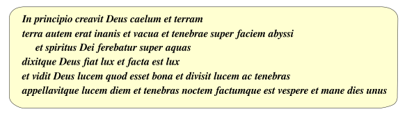 Portion of the Genesis Vulgate