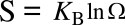 Configurational entropy equation