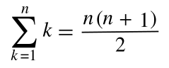 Partial sum of integer series