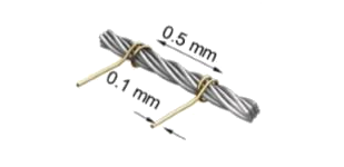 Dimensions of the thread based transistor.