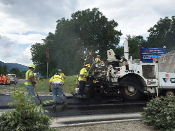 Road Crews Paving