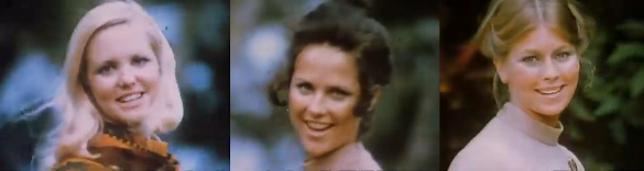 Still images from 1971 National Airlies 'fly me' commercial