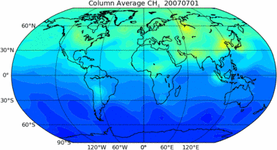 Gloabl methane, July-August, 2007