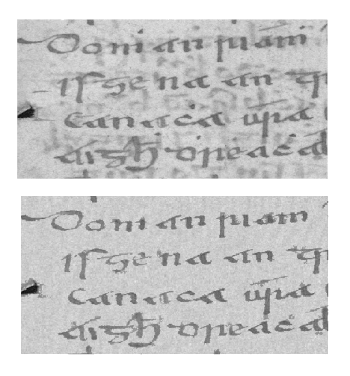 Bleed-through removal