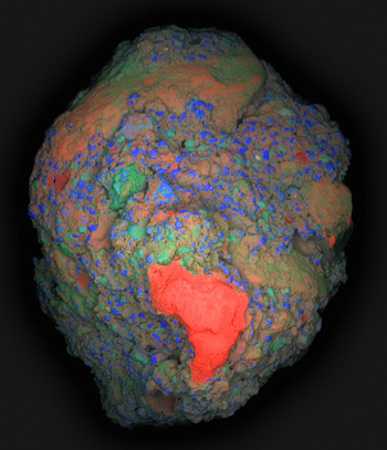 Elemental map of ancient Roman concrete