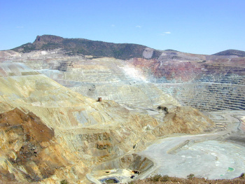 The Chino open-pit copper mine near Silver City, New Mexico