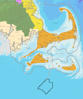 Location of Vineyard Wind 1