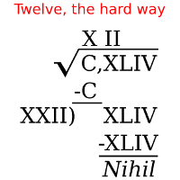 Long division in Latin